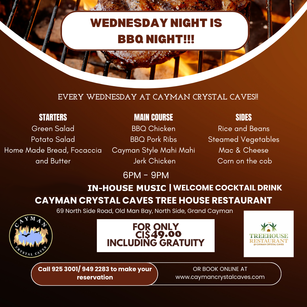 BBQ NIGHTS AT Cayman Crystal Caves